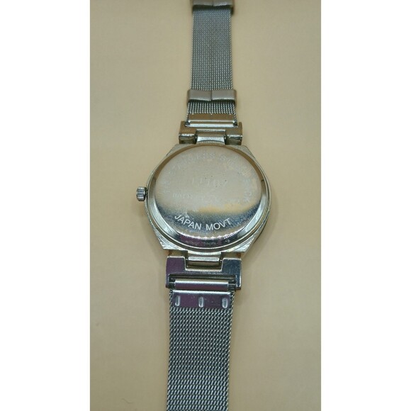 Women's Quartz Watch Silver Tone Mesh Metal Band Diamond Accent- Needs Battery - Picture 7 of 7